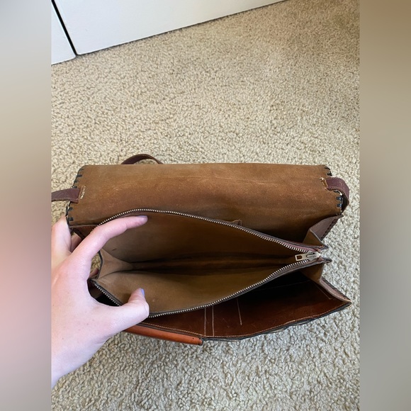 Vintage Leather Shoulder Purse from Mexico - Picture 7 of 15